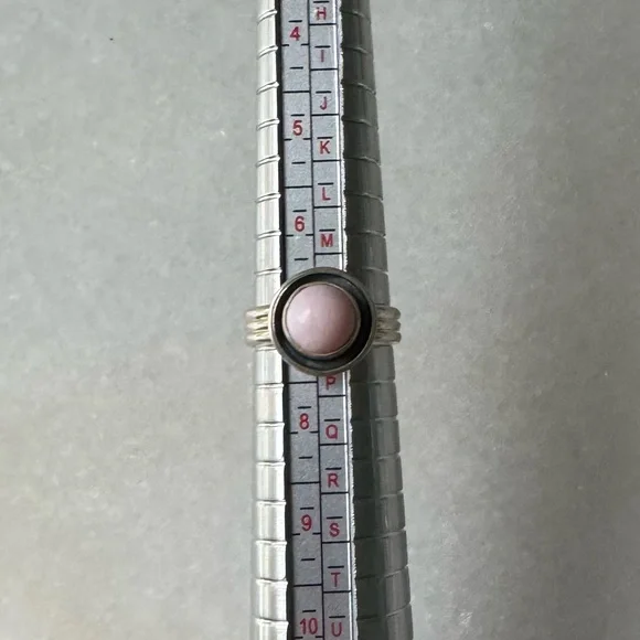 NWOT Sundance Pink Sands Ring, Pink Opal, Sterling Silver